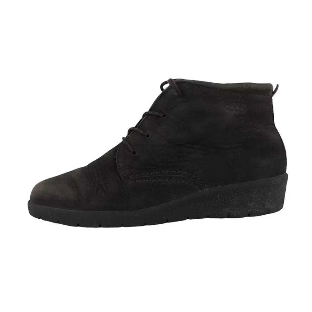 Ecco Womens Choice Dark‎ Brown Lace Up Ankle Chukka Boots Size US 6.5